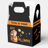 Halloween Boy on a Magic Pumpkin Geschenkschachtel (Geöffnet)