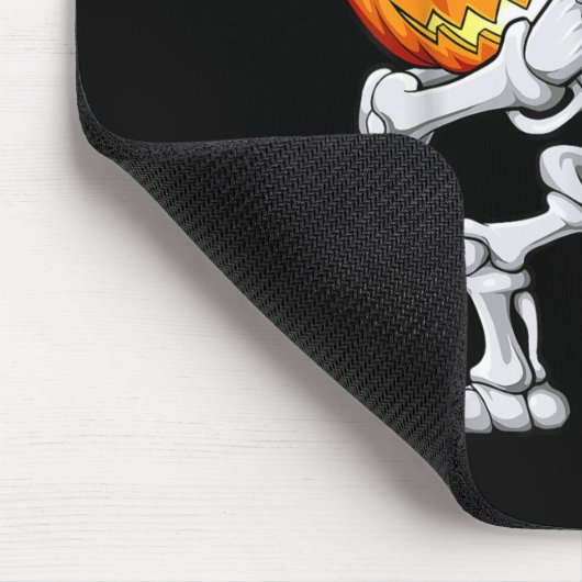 Halloween Boys Dabbing Skeleton Beängstigend Pumpk Mousepad (Ecke)