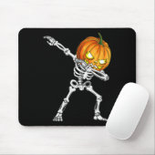 Halloween Boys Dabbing Skeleton Beängstigend Pumpk Mousepad (Mit Mouse)