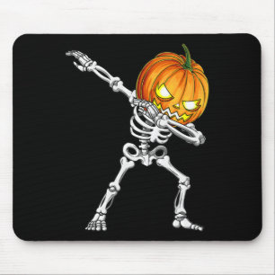 Halloween Boys Dabbing Skeleton Beängstigend Pumpk Mousepad