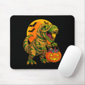 Halloween Boys Dinosaur Mummy T Rex Y Pumpkin Moon Mousepad (Mit Mouse)