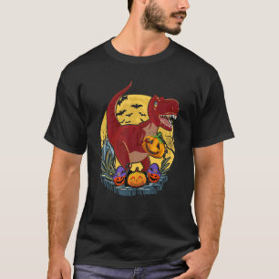 Halloween Boys Dinosaur Skeleton Rex Beängstigend T-Shirt