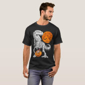 Halloween Boys Dinosaur Skeleton T rex Beängstigen T-Shirt (Vorne ganz)