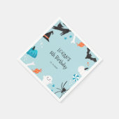 Halloween Boy's Geburtstag Serviette (Ecke)