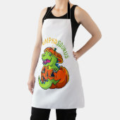 Halloween Boys Men Pumpkasaurus Dinosaur Pumpkin F Schürze (InSitu)