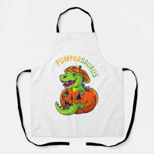 Halloween Boys Men Pumpkasaurus Dinosaur Pumpkin F Schürze
