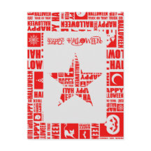 Halloween Brauch Coole Whimsical-Typografie Rot