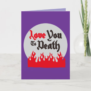 Halloween Brauch Whimsical Lustig Modern Violett Karte