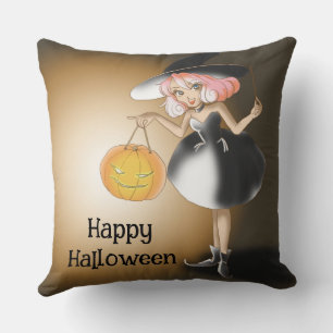Halloween Brauch Whimsical Lustige Hexe Kissen