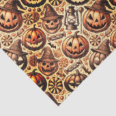 Halloween-braunes Design Seidenpapier (Ausschnitt)
