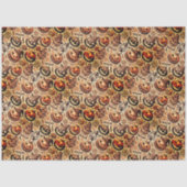 Halloween-braunes Design Seidenpapier (Vorderseite)