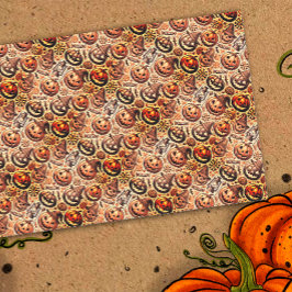 Halloween-braunes Design Seidenpapier