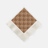 Halloween-braunes Design Serviette (Ecke)