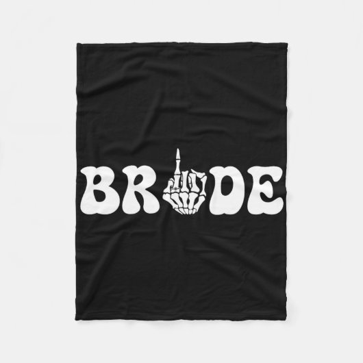 Halloween Braut Groom Skeleton Couple Matc Fleecedecke (Vorderseite)
