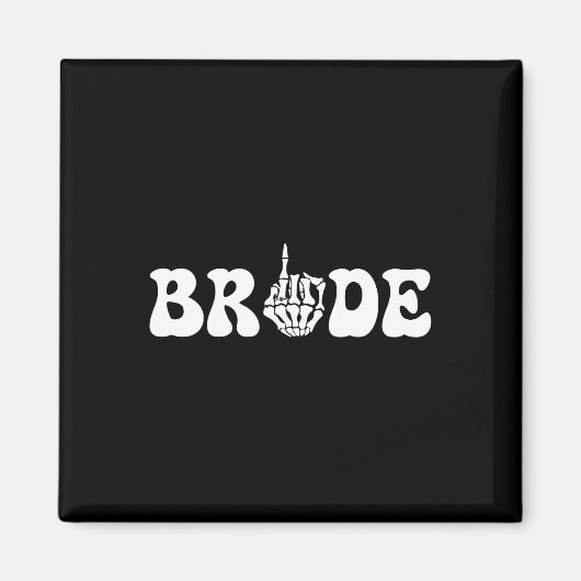 Halloween Braut Groom Skeleton Couple Matc Magnet (Vorne)