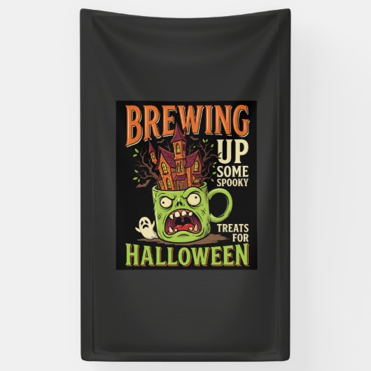 Halloween braut unheimliche Behandlungen Heimgesuc Banner (Vertikal)
