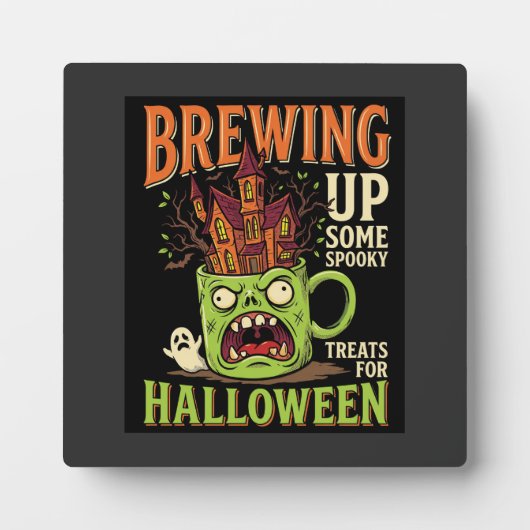 Halloween braut unheimliche Behandlungen Heimgesuc Fotoplatte (Vorderseite)