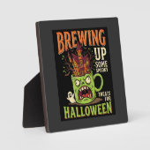 Halloween braut unheimliche Behandlungen Heimgesuc Fotoplatte (Vorderseite)