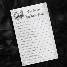 Halloween Brautparty, das Bride Best Game kennt