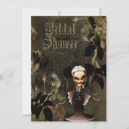 Halloween-Brautparty Einladung (Vorderseite)