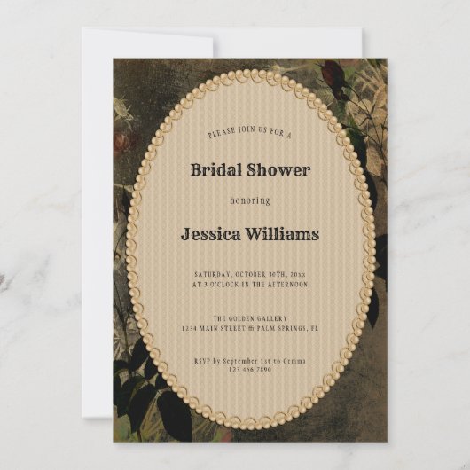 Halloween-Brautparty Einladung (Rückseite)