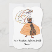 Halloween-Brautparty Einladung (Vorderseite)
