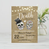 Halloween-Brautparty-Einladung Einladung (Stehend Vorderseite)