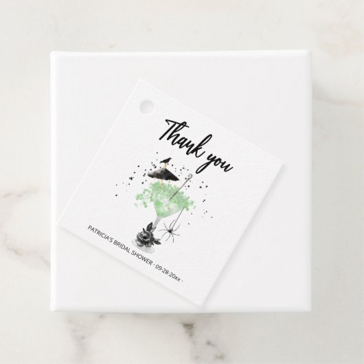 Halloween-Brautparty Geschenkanhänger (Beispiel)