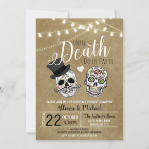 Halloween Brautparty Hochzeitseinladung Einladung