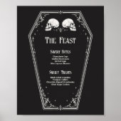 Halloween Brautparty-Menü Poster (Vorne)