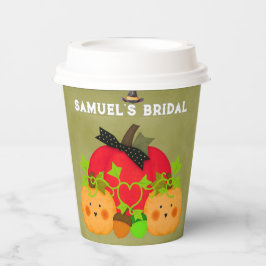 Halloween Brautparty Pumpkin Couple Paper Cup Pappbecher