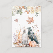 Halloween-Brautparty - QR-Code Begleitkarte (Rückseite)