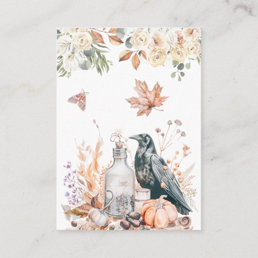 Halloween-Brautparty - QR-Code Begleitkarte (Rückseite)