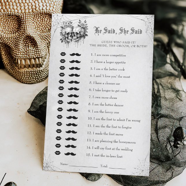 Halloween Brautparty, sagte er, sie sagte Game (Von Creator hochgeladen)