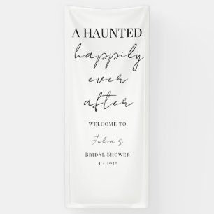 Halloween Brautparty-Schild, Leinen Hochzeit Banner