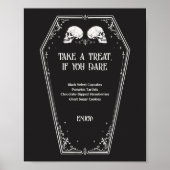 Halloween Brautparty-Wüstenmenü Poster (Vorne)