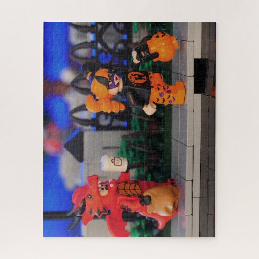 Halloween Brick gebaut Puzzle (Vertikal)