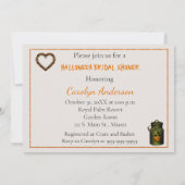 Halloween Bridal Dusche Einladung (Rückseite)