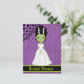 Halloween Bridal Dusche Einladung (Stehend Vorderseite)