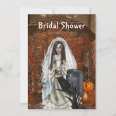 Halloween Bridal Dusche Einladung (Vorderseite)