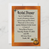 Halloween Bridal Dusche Einladung (Rückseite)