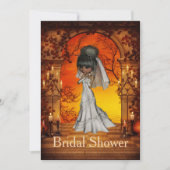 Halloween Bridal Dusche Einladung (Vorderseite)