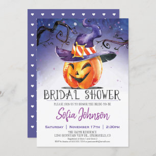 Halloween Bridal Dusche Einladung