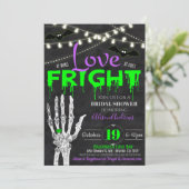 Halloween Bridal Dusche Einladung (Stehend Vorderseite)