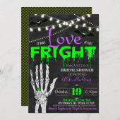 Halloween Bridal Dusche Einladung (Vorne/Hinten)