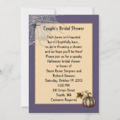 Halloween Bridal Dusche Einladung mit Skeletten (Rückseite)