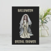 Halloween Bridal Dusche Einladung Spooky Bridge (Stehend Vorderseite)