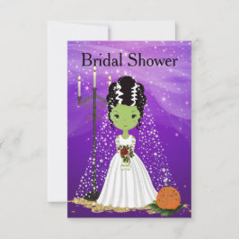 Halloween Bridal Shower Einladung Frankenstein