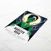 Halloween Bride Frankenstein Monster Bash Folieneinladung (Gedreht)