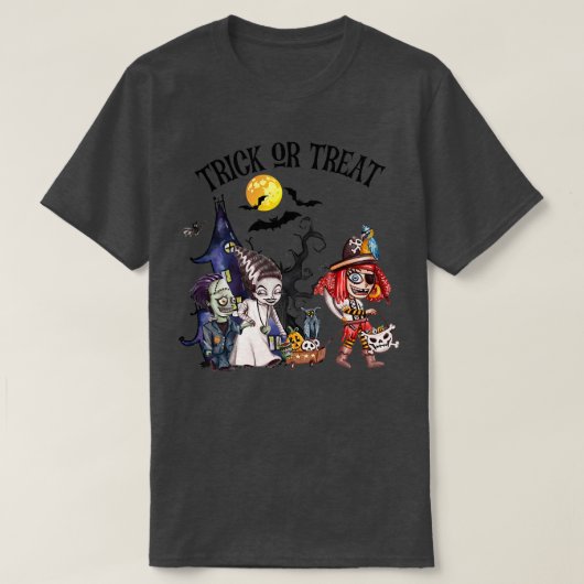 Halloween Bride Frankenstein Rag-Puppe T-Shirt (Design vorne)